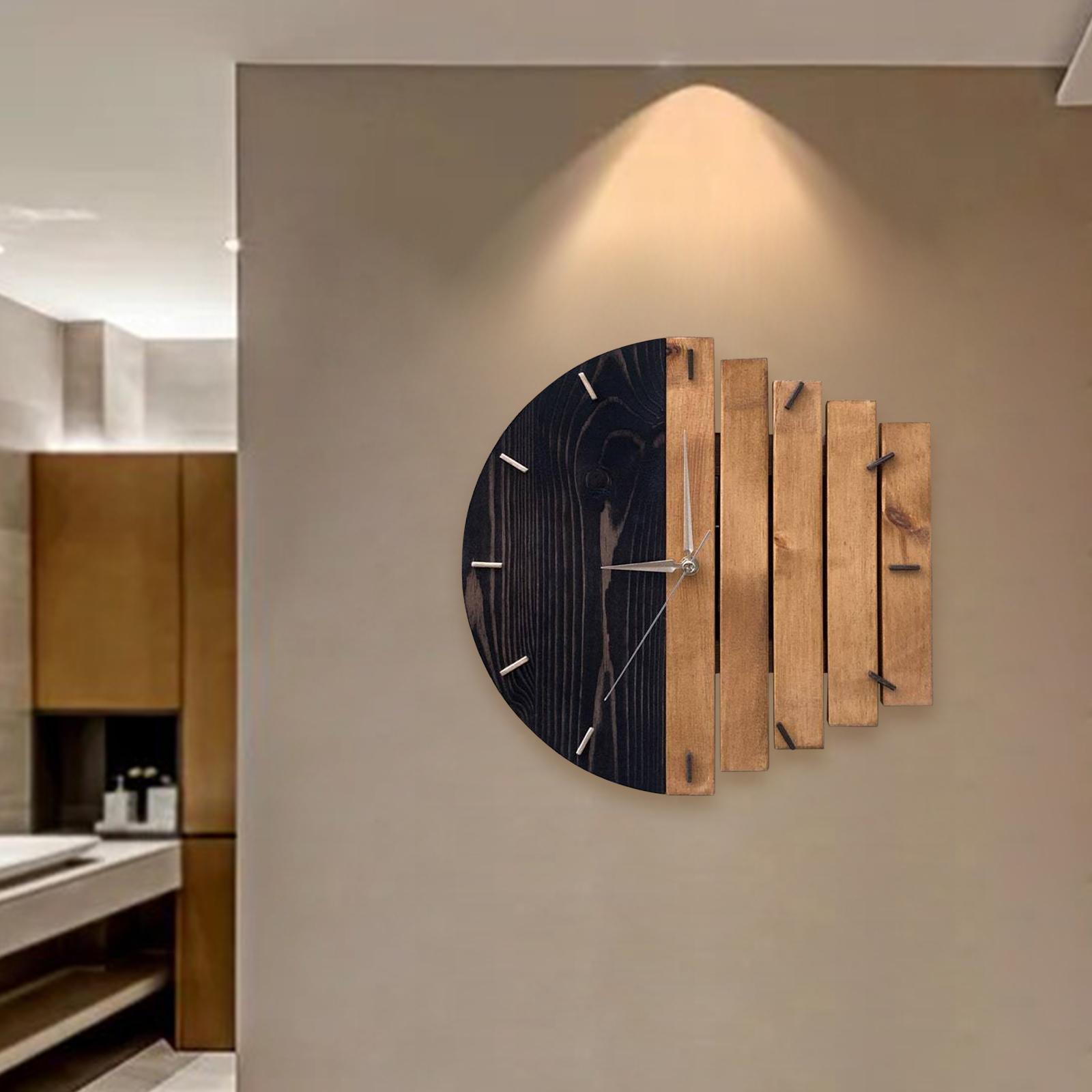 Creative Wall Clock, Silent Battery Operated Quartz Wall Clock for Living Room, Bedroom Decoration