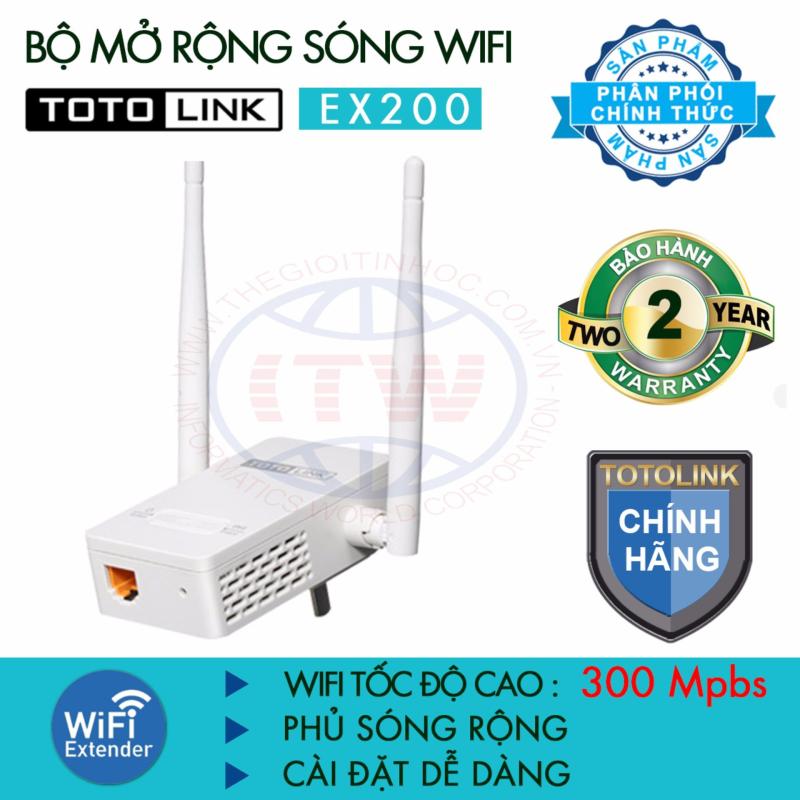 Bộ Kích Sóng Wifi TotoLink EX200 - Hàng Chính Hãng