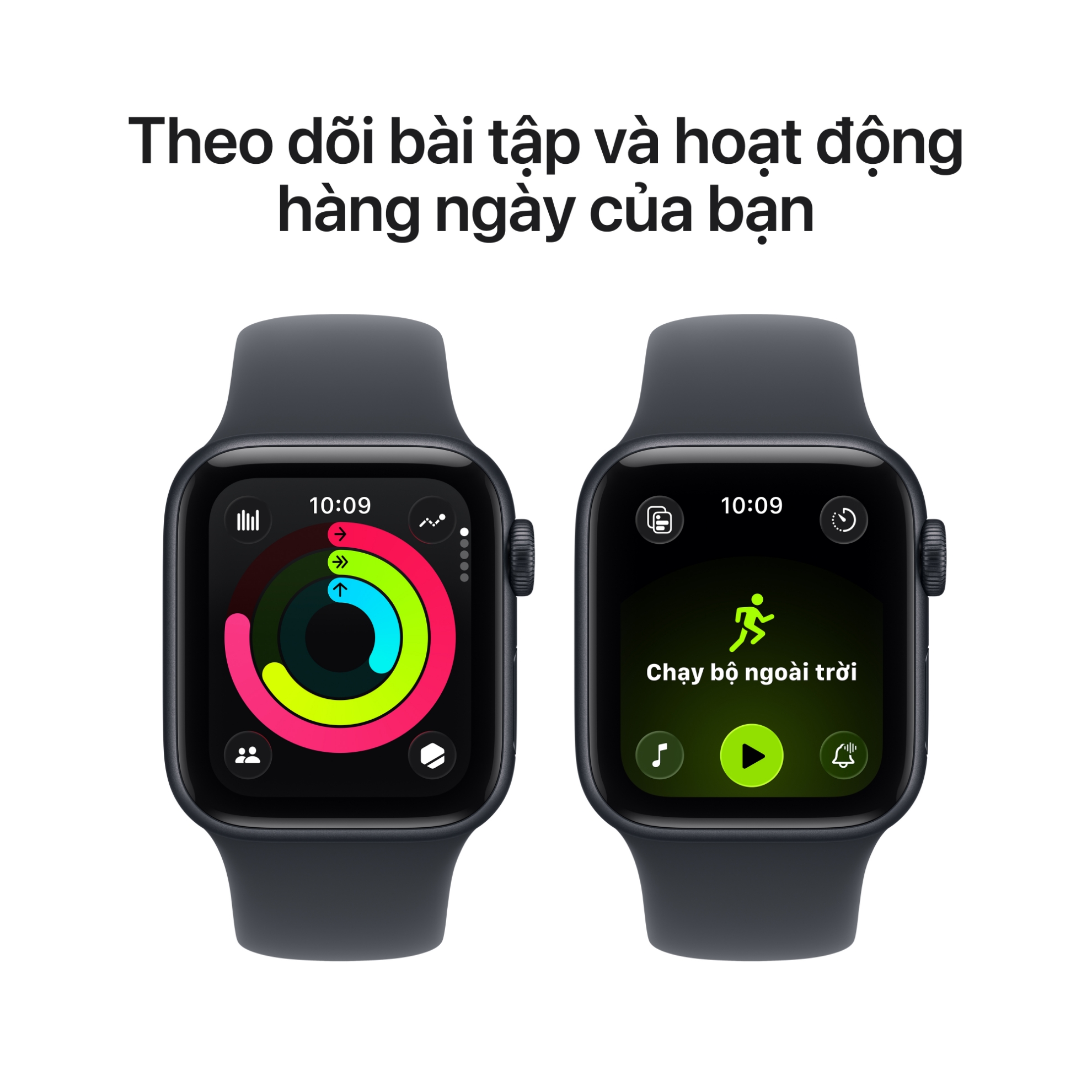 Apple Watch SE 3 2025 GPS (Viền nhôm, dây cao su)