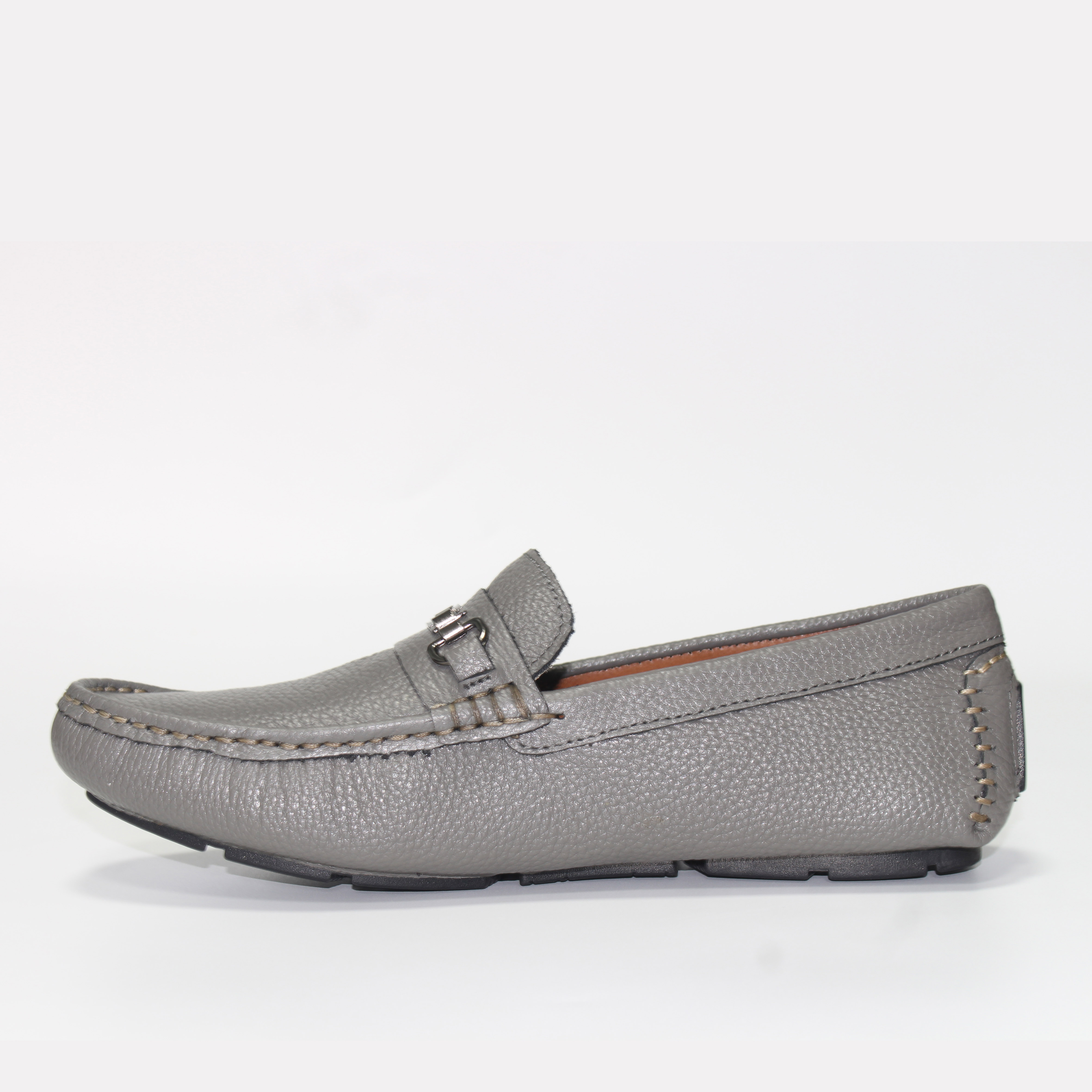 Giày MICHILUX Da Bò Thật Chính Hãng Horse Bit Moccasin CSHM0 Màu Xám