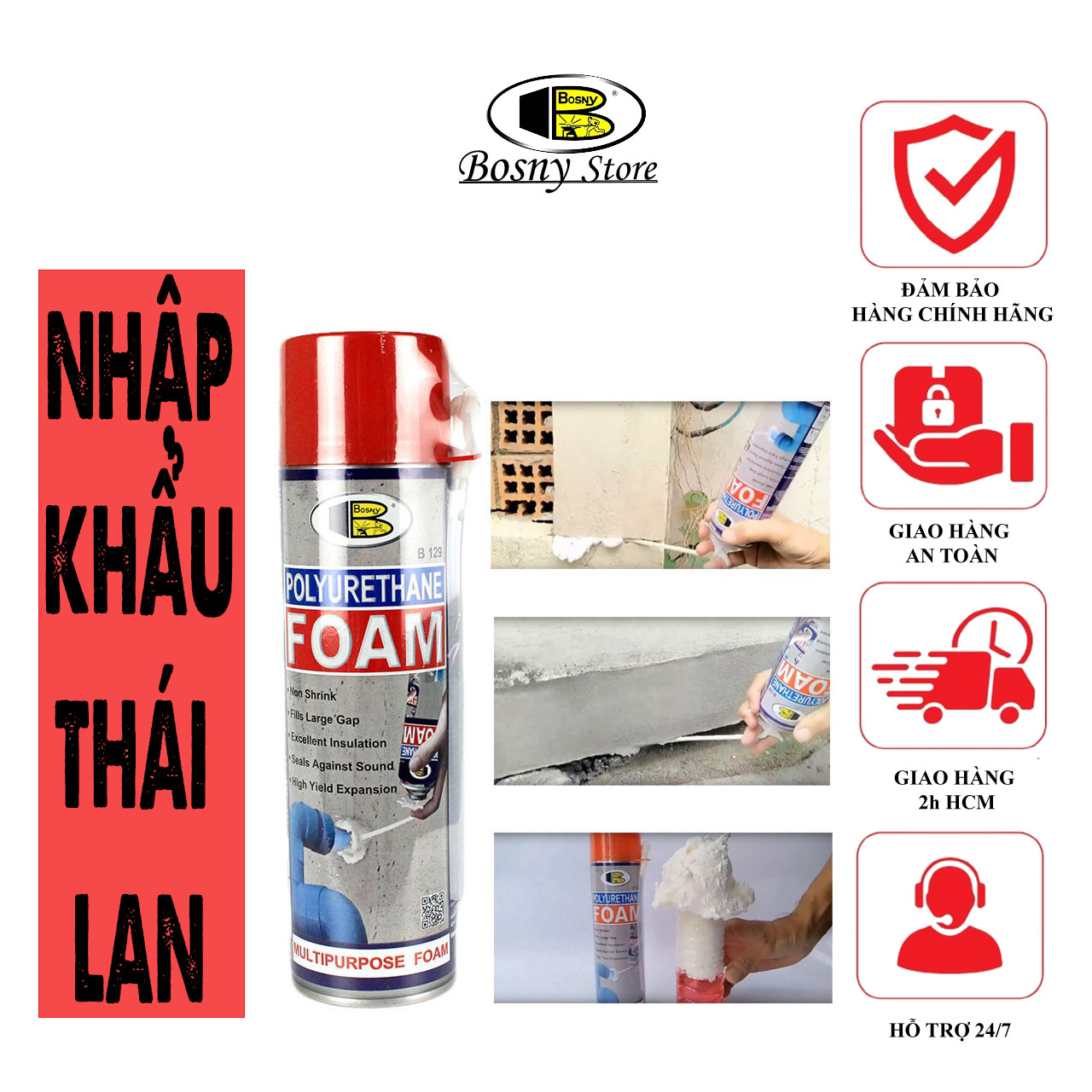 Sơn phủ Foam PU chống thấm và cách âm