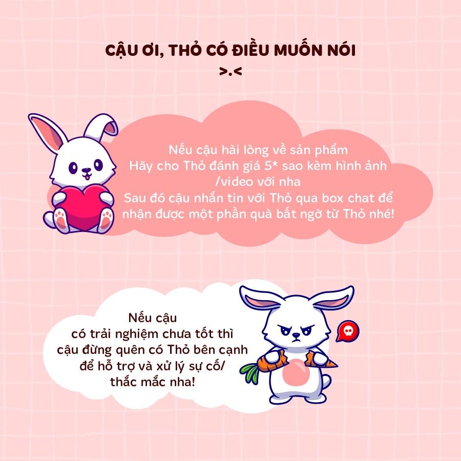 Combo Túi Vải Tote Quà Tặng Ngọt Ngào và Phụ Kiện Xinh Làm Quà Tặng dễ thương Thỏ Mập