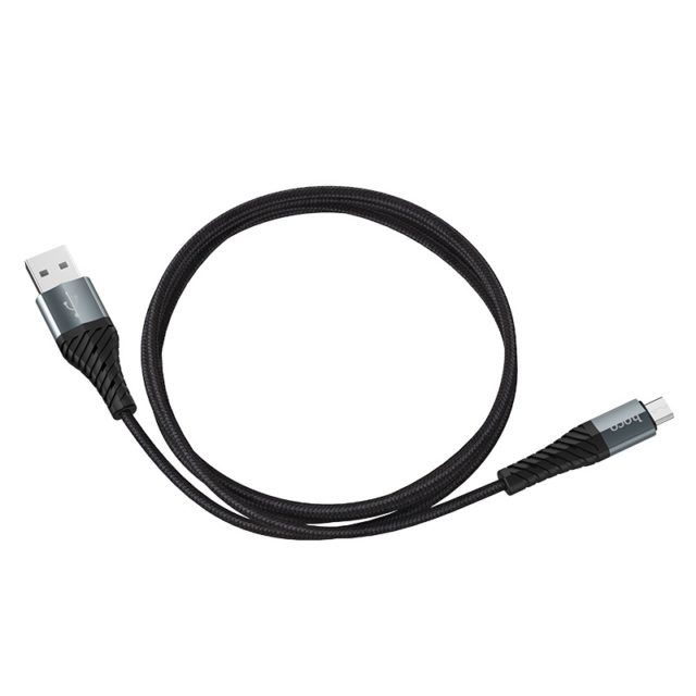 Cáp sạc nhanh chuẩn Micro USB Hoco, sạc nhanh 2.4A, cáp bọc dù dành cho Samsung, Huawei, Xiaomi, Oppo, Sony, X38 - Hàng chính hãng