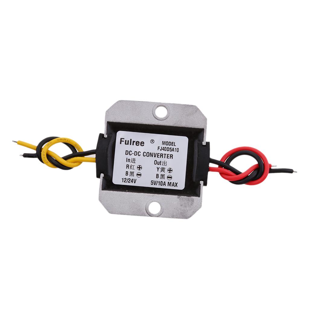 Waterproof DC-DC Converter  Buck 12V/24V To 5V 10A 50W Car Power
