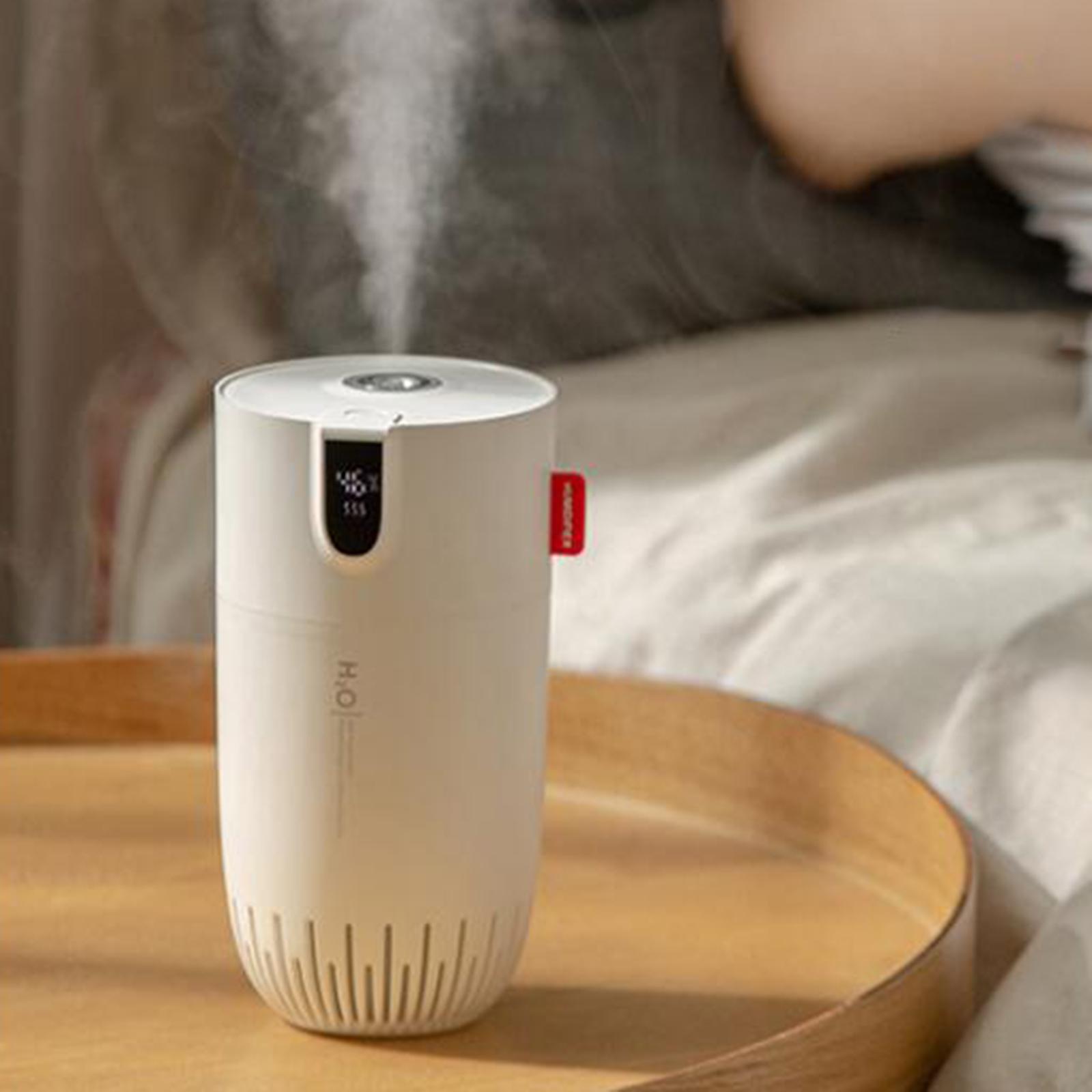 450ml Air Humidifier, LED Intelligent Digital Display Desktop Diffuser for Car Home