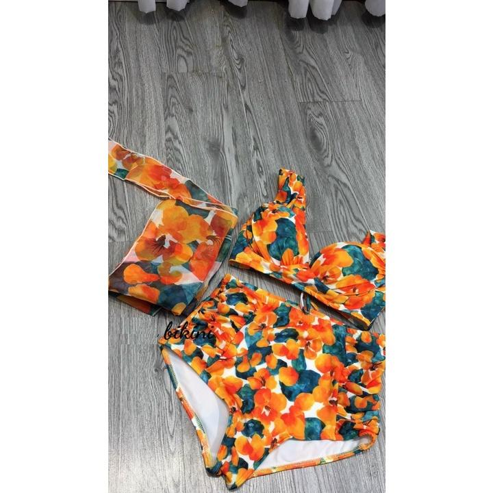 Set Bikini Đi Biển Nữ Quần Cạp Cao