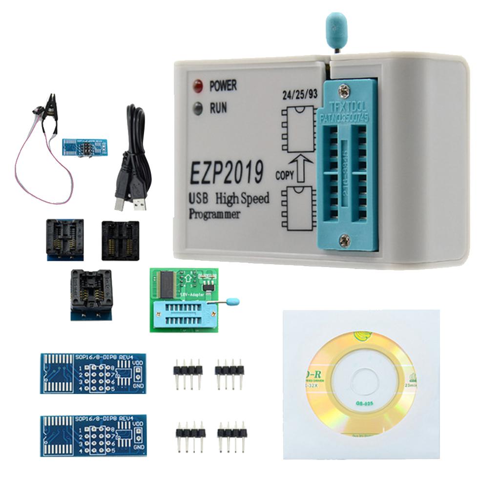 High-Speed USB SPI Programmer Better Than EZP2019 Supports 24 25 93 25 EEPROM 25 Flash Bios WIN7 WIN8