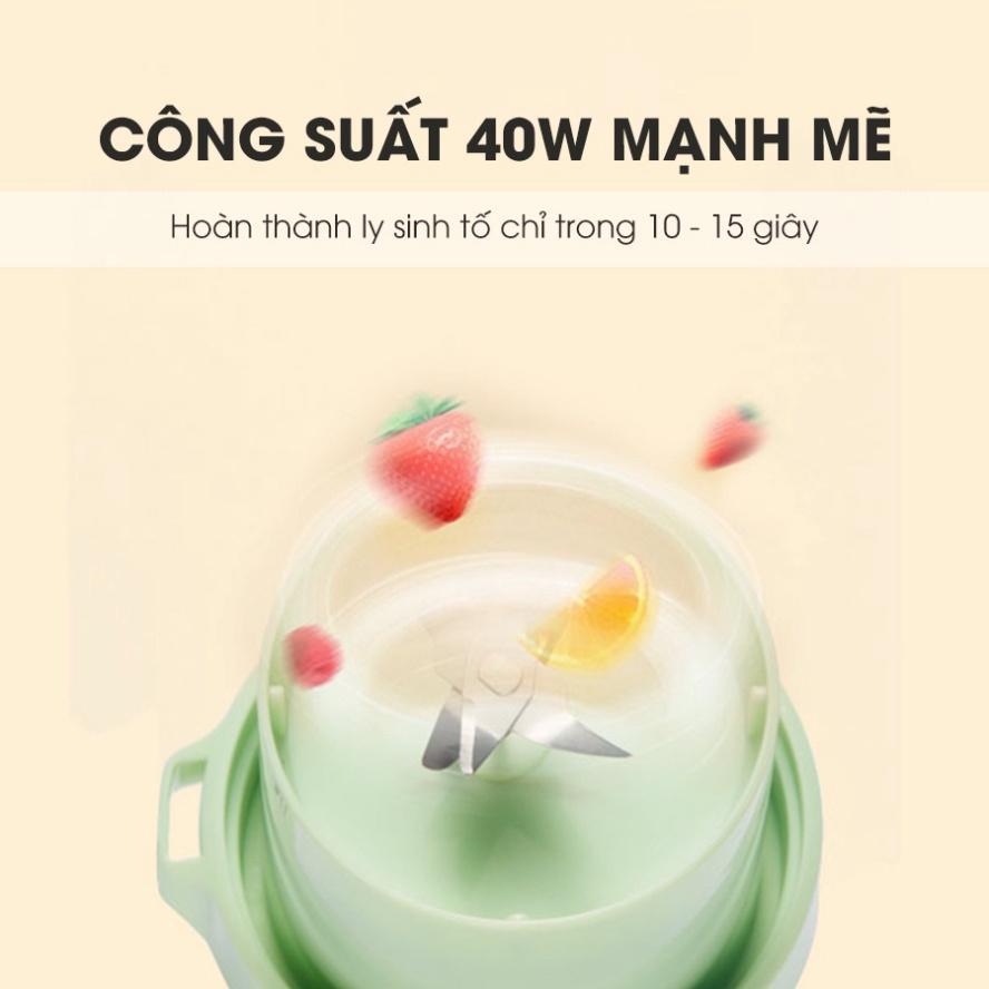 HOẢ TỐC - Máy xay sinh tố cầm tay SAMONO SW-Y9 350ml - Máy xay sinh tố cầm tay dùng pin SAMONO - Hàng chính hãng