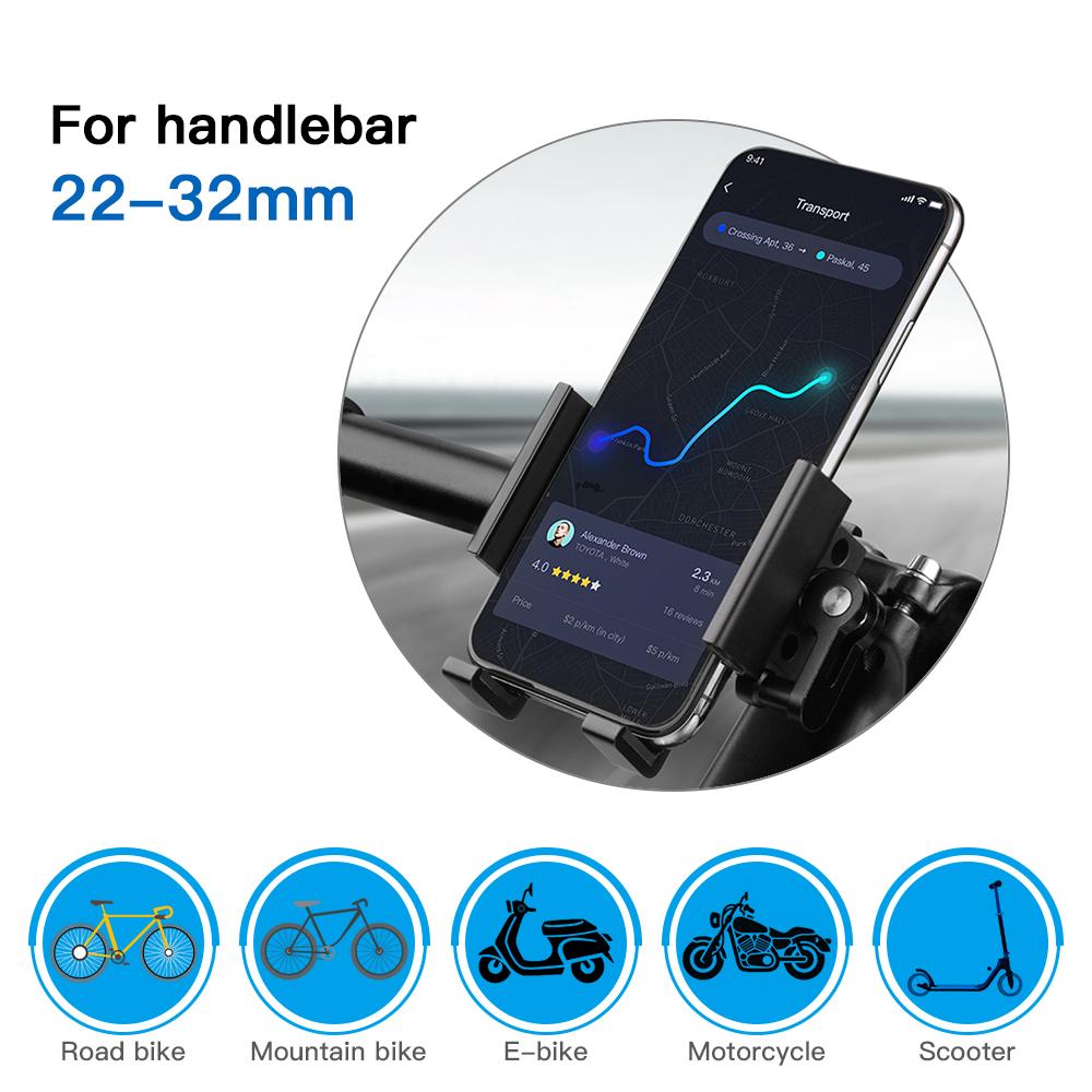 Giá Đỡ Điện Thoại·Bằng Nhôm Xe Máy Với Xoay 360 Cho Xe Đạp Mtb Scooter