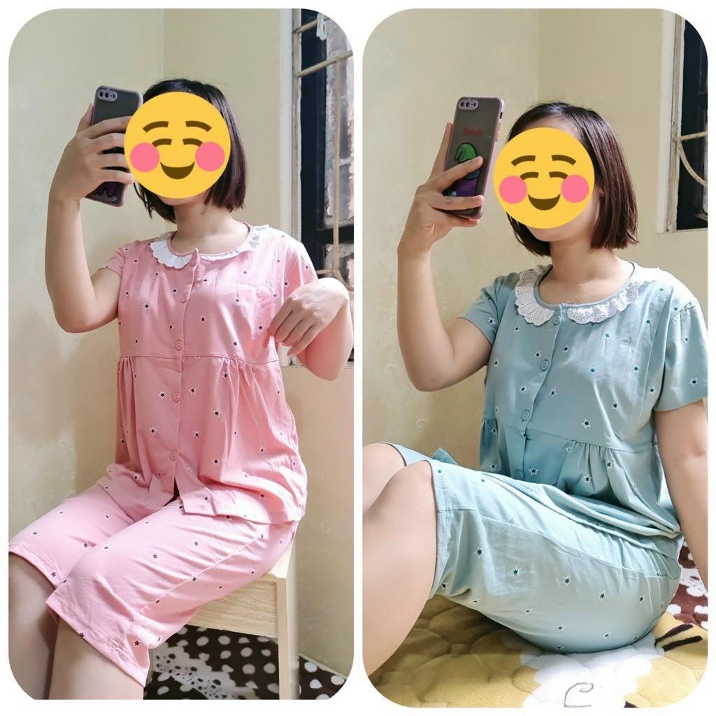 Bộ đồ bầu và sau sinh chất cotton 4 chiều co dãn, có khóa ty tiện lợi