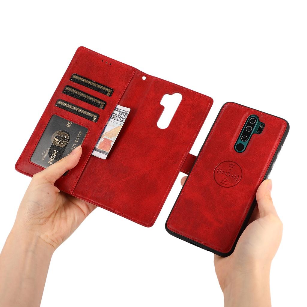 Ốp điện thoại TPU da hai trong một cho Xiaomi Redmi Note 8 Pro Redmi Note 9 Pro Max Redmi Note 9S Redmi 9C Redmi 9A