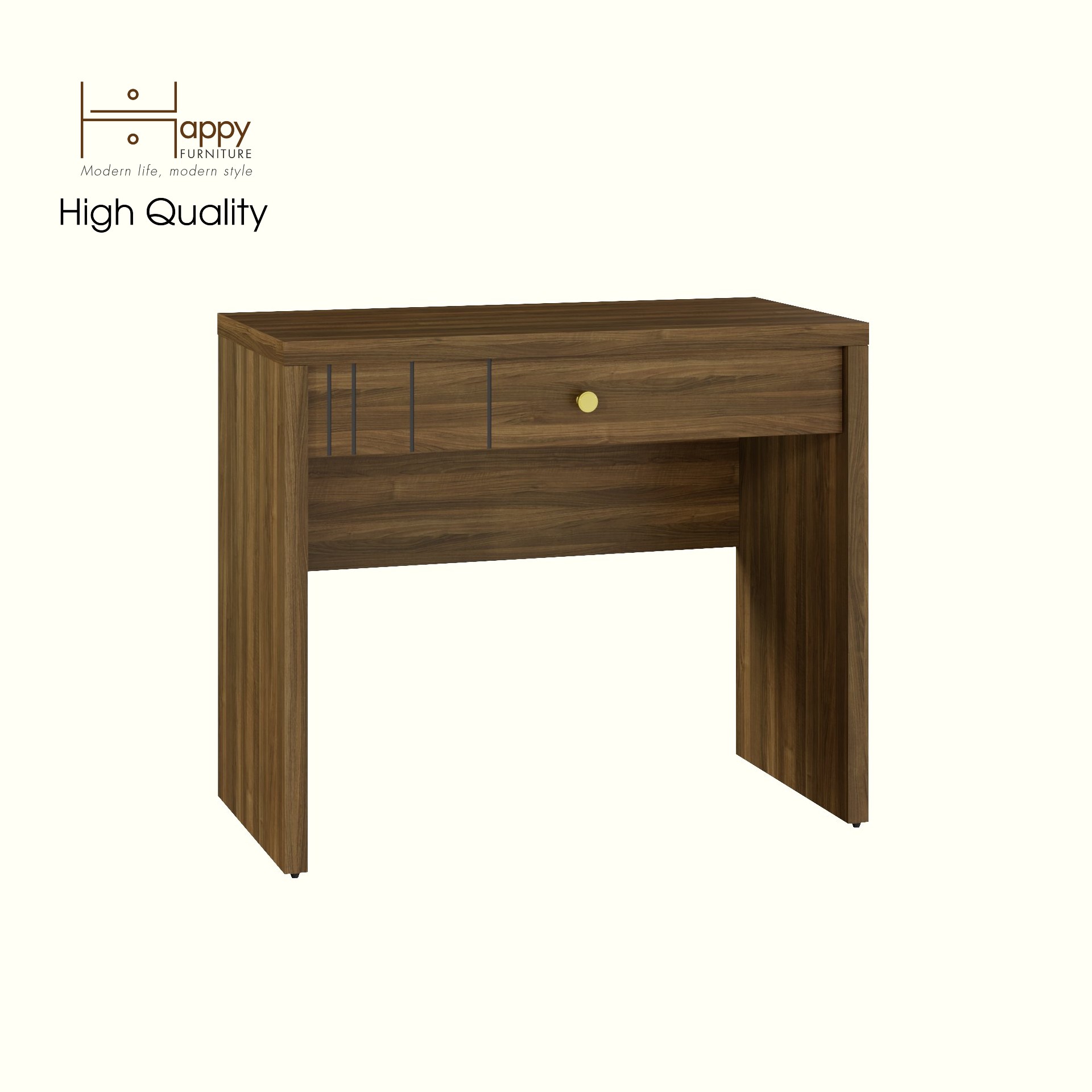 [Happy Home Furniture] JOVIE, Bàn trang điểm 1 ngăn kéo, 90cm x 45cm x 75cm ( DxRxC), BAN_082