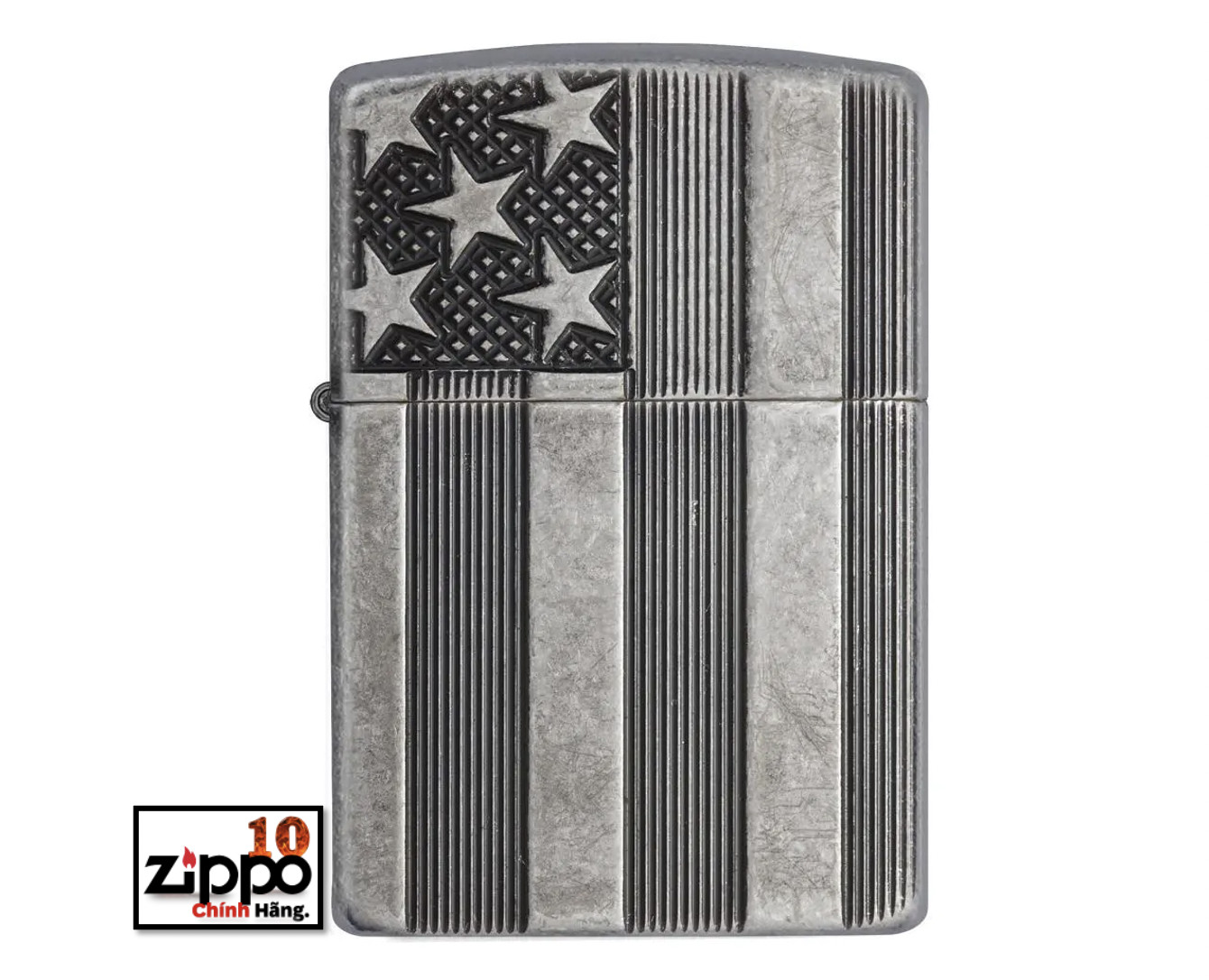 Bật lửa ZIPPO 28974 Flag Armor - Chính hãng 100%