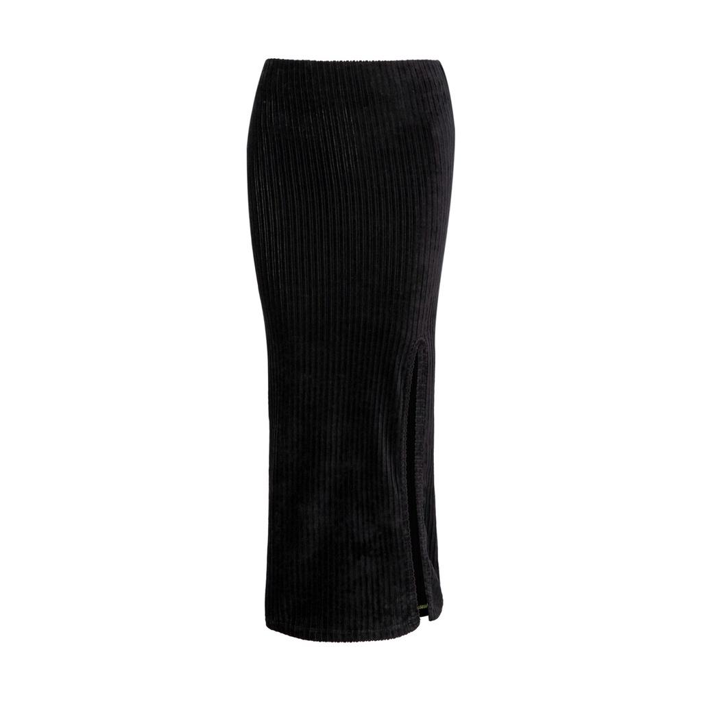 SET VÁY Nhung Đen TARTAN - 'Chiếm Lòng' SET Croptop Skirt / Black