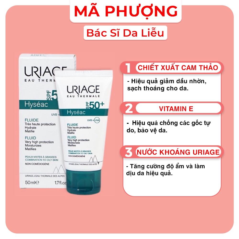 KEM CHỐNG NẮNG URIAGE HYSEAC FLUID cho da dầu mụn