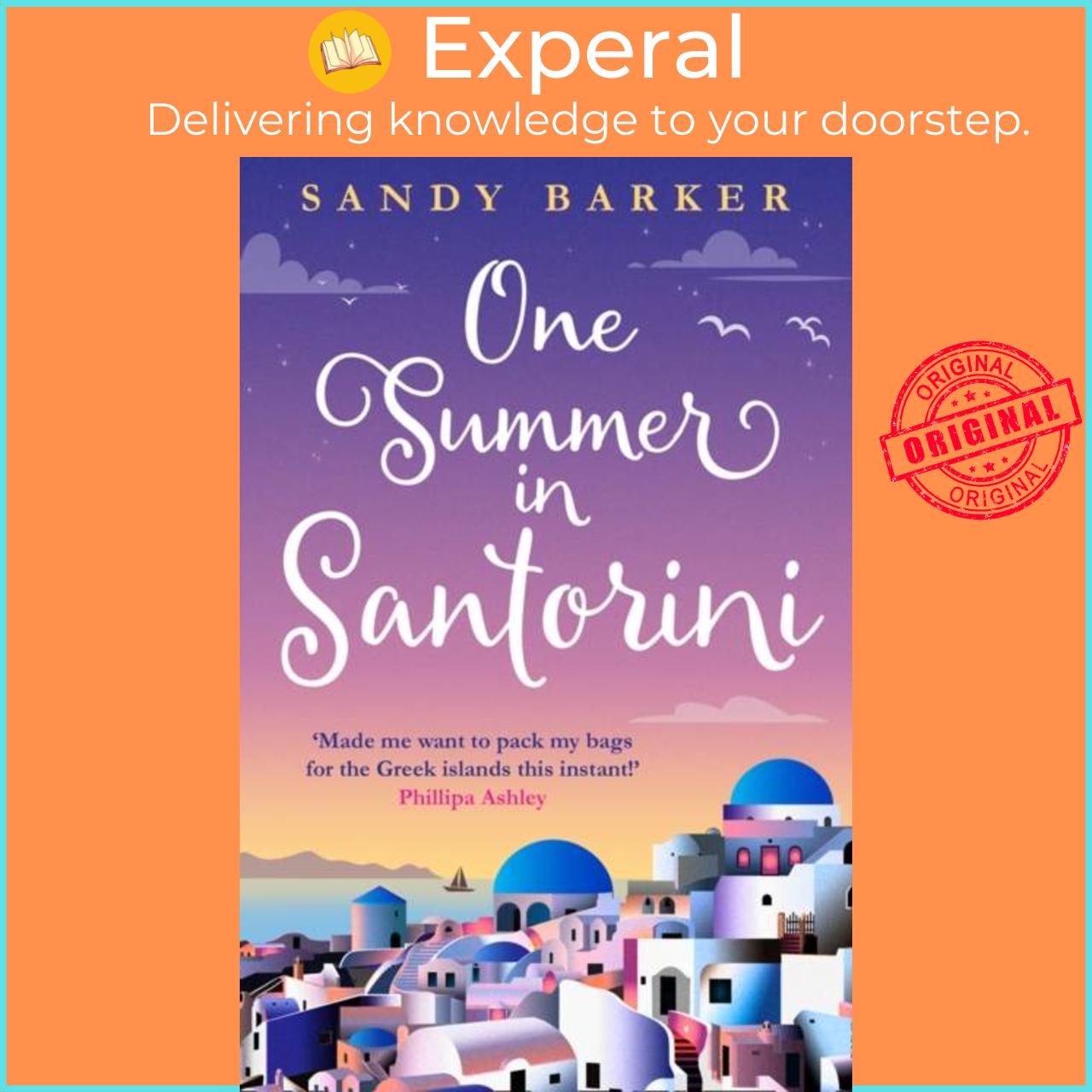 Hình ảnh Sách - One Summer in Santorini by Sandy Barker (UK edition, paperback)