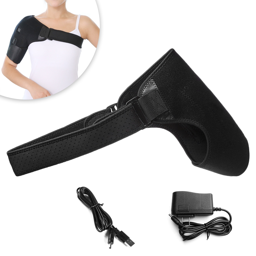 Đai quấn vai sưởi ấm bằng điện được làm từ neoprene và sợi carbon hỗ trợ trị liệu, giảm đau