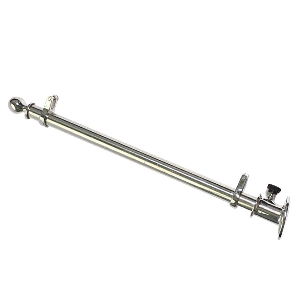 316 Stainless Steel Polished 24" 610mm Pole Fits Marine Yacht Boat