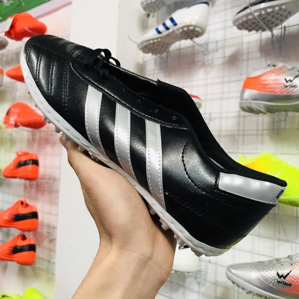 Giày bóng đá thể thao chính hãng Wika 3 sọc Đen 2022