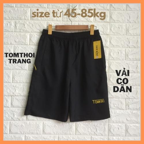 Quần đùi nam cotton mặc nhà thể thao ống rộng Tomthoitrang vải co dãn mềm mịn mát QD02