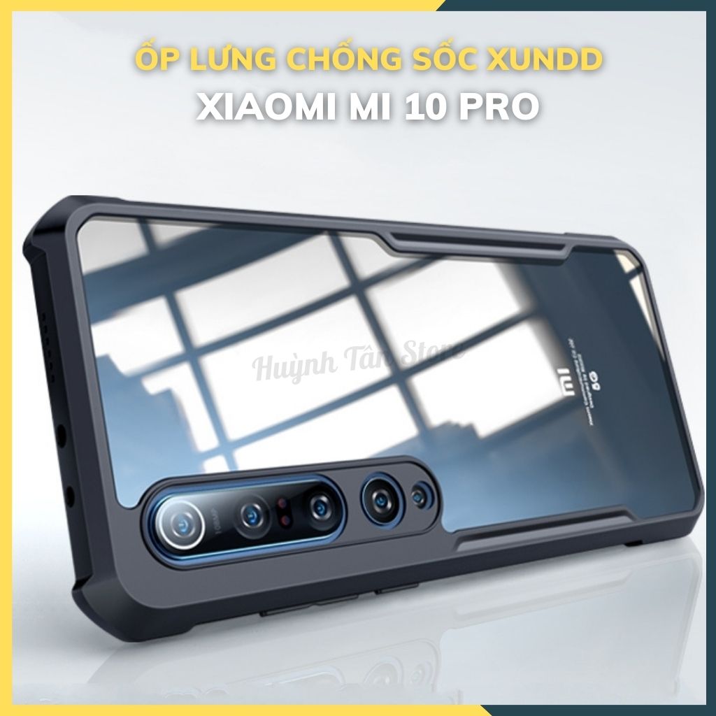 Ốp lưng chống sốc XUNDD cho mi 10 pro bảo vệ camera - hàng nhập khẩu