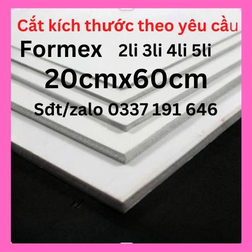 Bìa mô hình khổ 20x60cm -2mm 3mm 4mm 5mm -