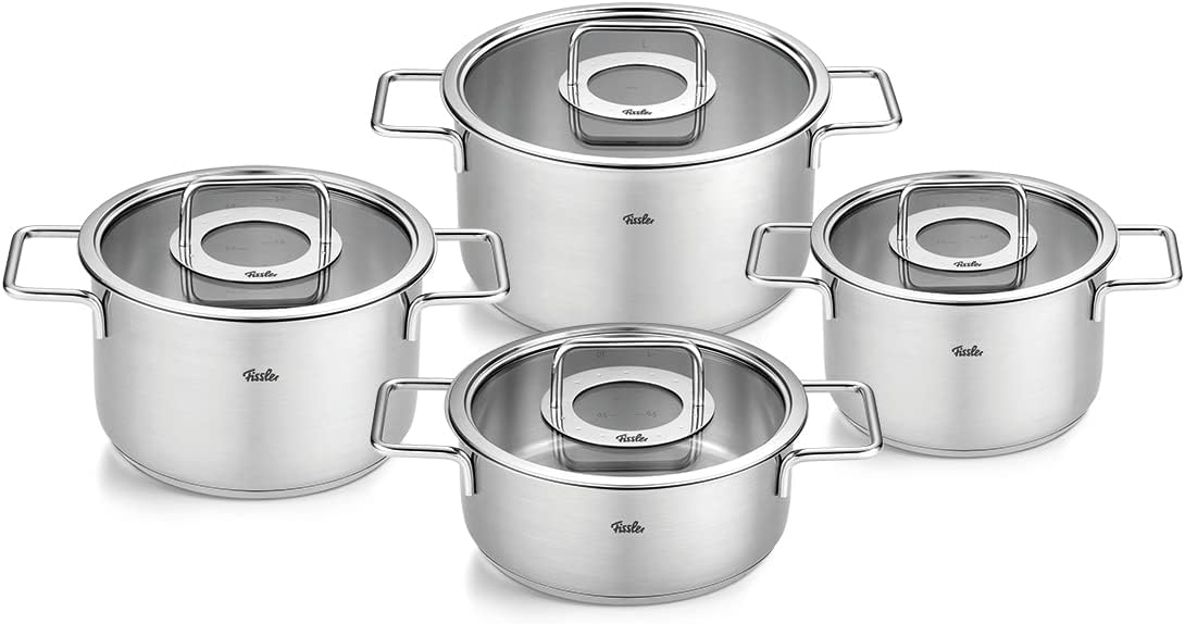 BỘ NỒI FISSLER PURE COLLECTION 4 MÓN NẮP KÍNH hàng chính hãng