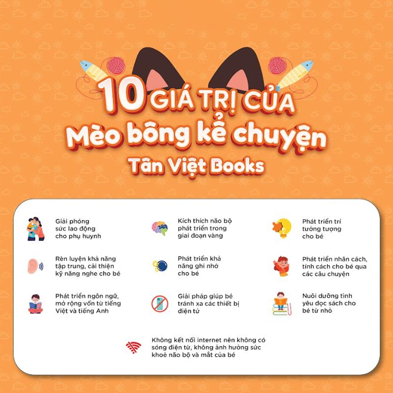 Mèo Bông Kể Chuyện - Món Quà Trí Tuệ Cho Bé