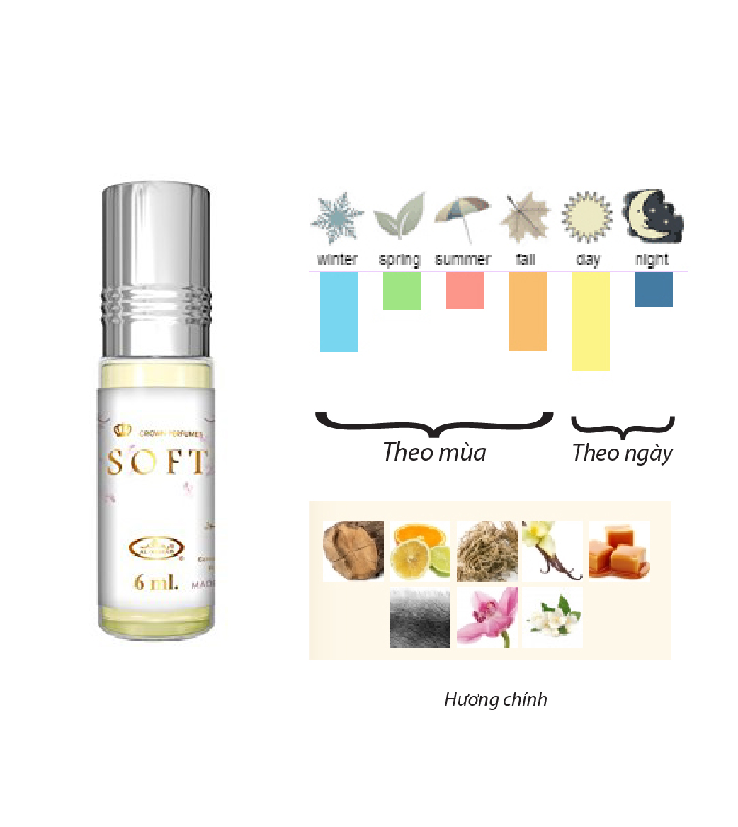 Tinh dầu nước hoa Dubai_ Soft Al-Rehab_ NỮ