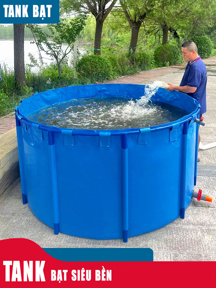 Tank Bạt dưỡng cá koi gấp gọn