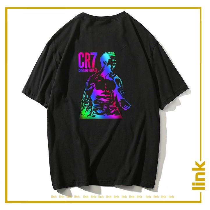 Áo phông nam CR7 phản quang 7 màu tay lỡ unisex