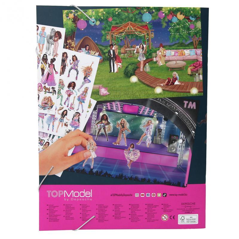 Sách hình dán sticker thiết Kế Thời Trang Stickerworld TOPMODEL TM011468