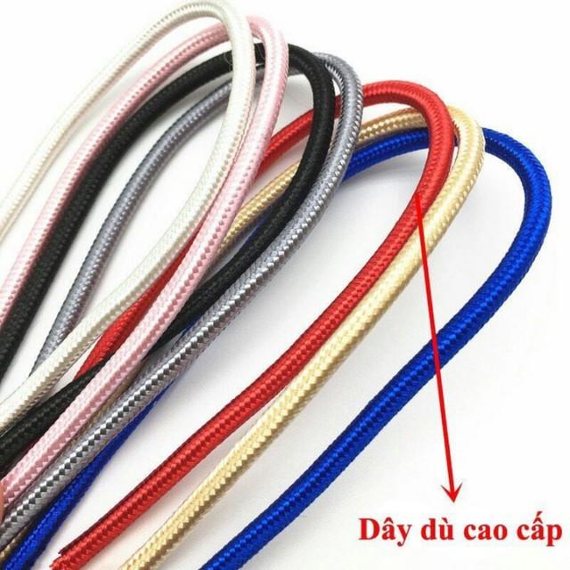 Cáp sạc type c nhanh  3.0 cho andoird dây dài  2m phụ kiện điện thoại , vải dù , siêu bền.bH 3 THÁNG