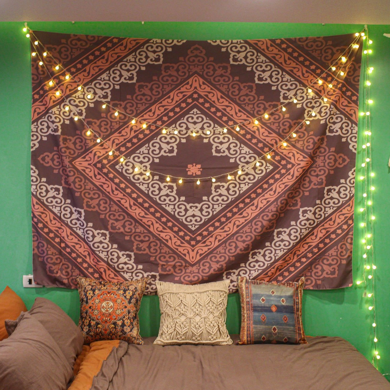 Tấm decor treo tường thoi hồng
