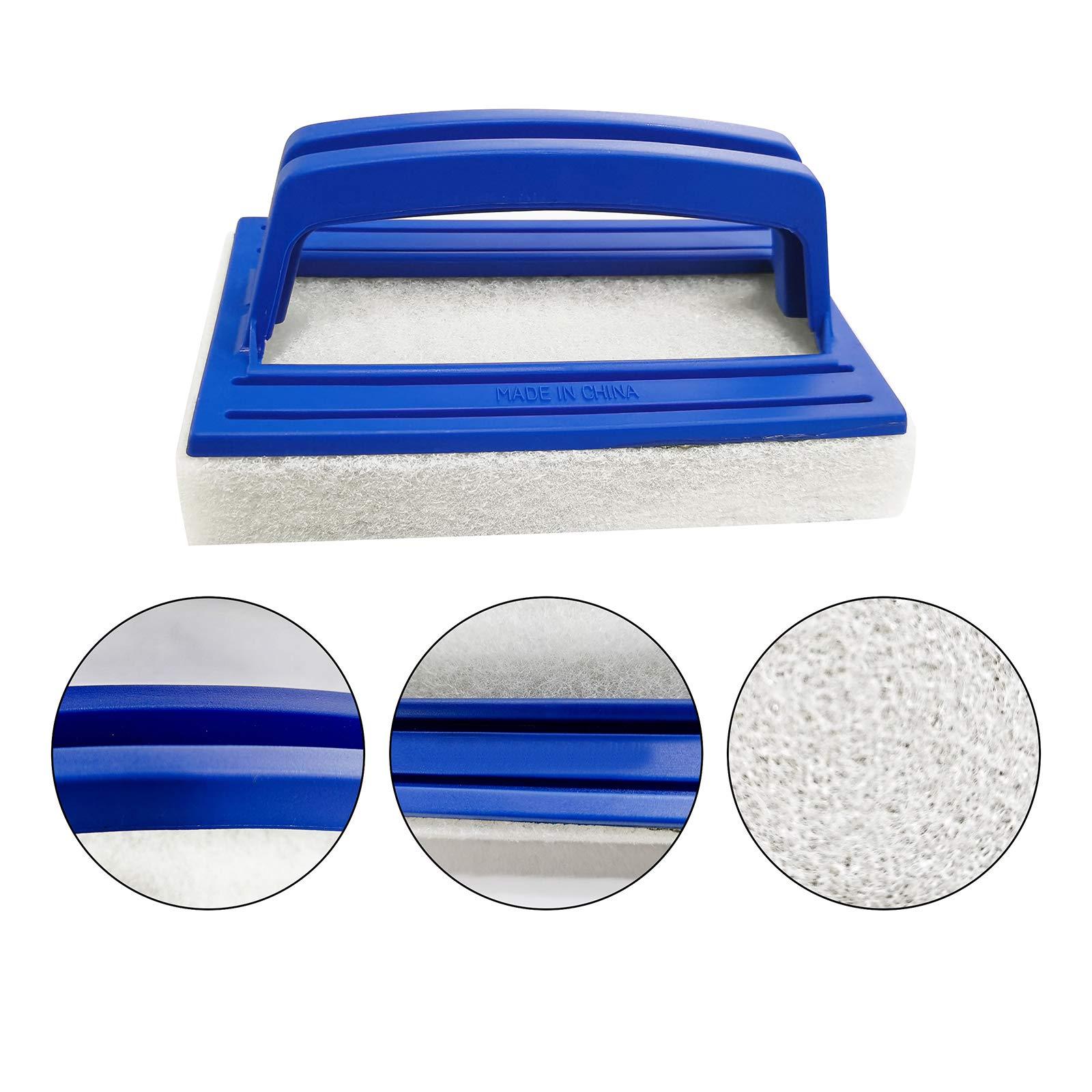 2 miếng cọ Sponge Dòng nước làm sạch bể bơi làm sạch nhựa bàn chải tường bàn chải Biểu đồ nước bàn chải bể bơi để làm sạch các bức tường hồ bơi spa