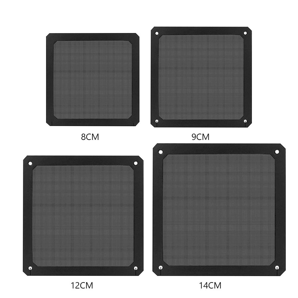 8-14cm Khung từ tính Bộ lọc bụi Lưới chống bụi che phủ Net Guard Lỗ cho máy tính PC Máy tính Cung cấp năng lượng quạt