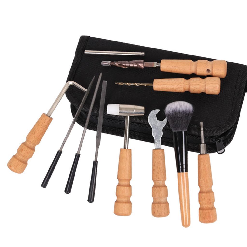 1 Set Guitar Repair Kits Maintenance Tools with Storage Bag for Luthier Guitarist DIY Parts