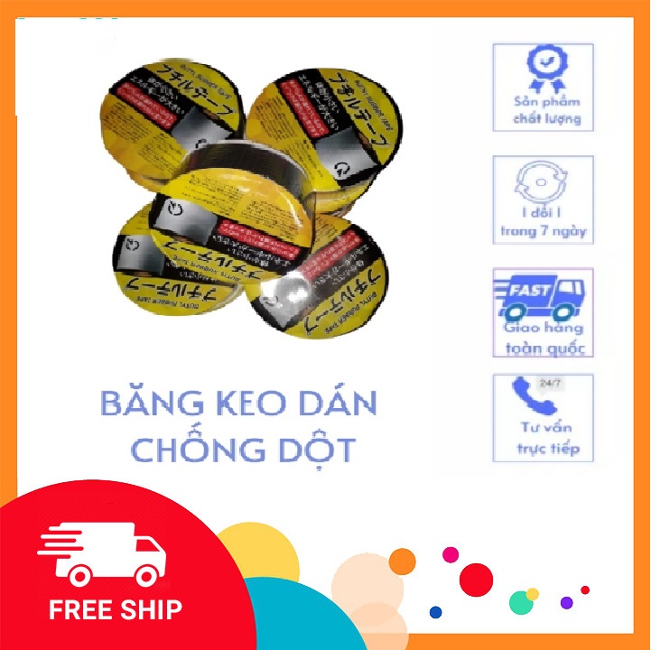 Băng Keo Chống Dột Mái Tôn- Băng Dính Chống Thấm Nước Trần Nhà - Tường Mái