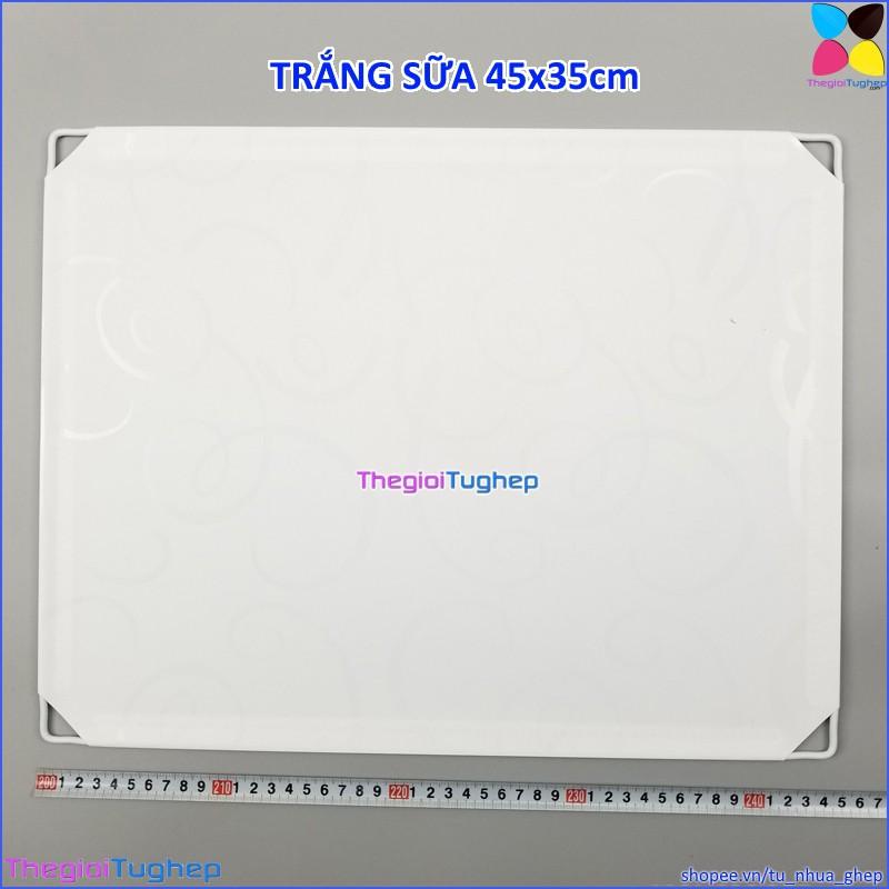 Tấm Ghép Nhựa 45x35cm Dùng Cho Tủ Ghép, Làm Quây Chuồng Thú Cưng, Chó, Mèo (TẶNG Kèm Chốt Nối)