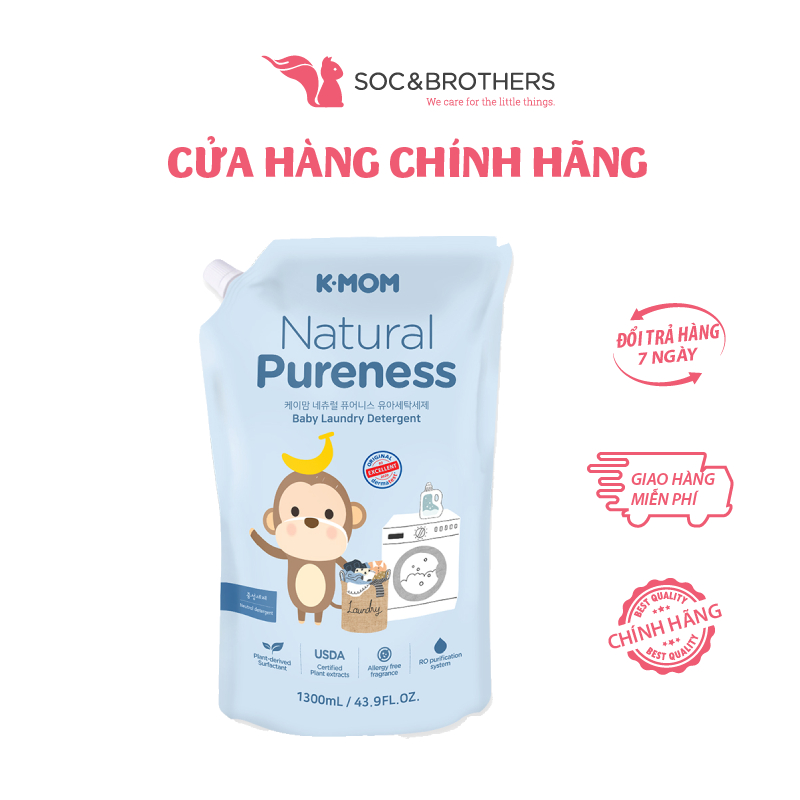 Nước giặt vải sơ sinh hữu cơ (organic) K-Mom Hàn Quốc