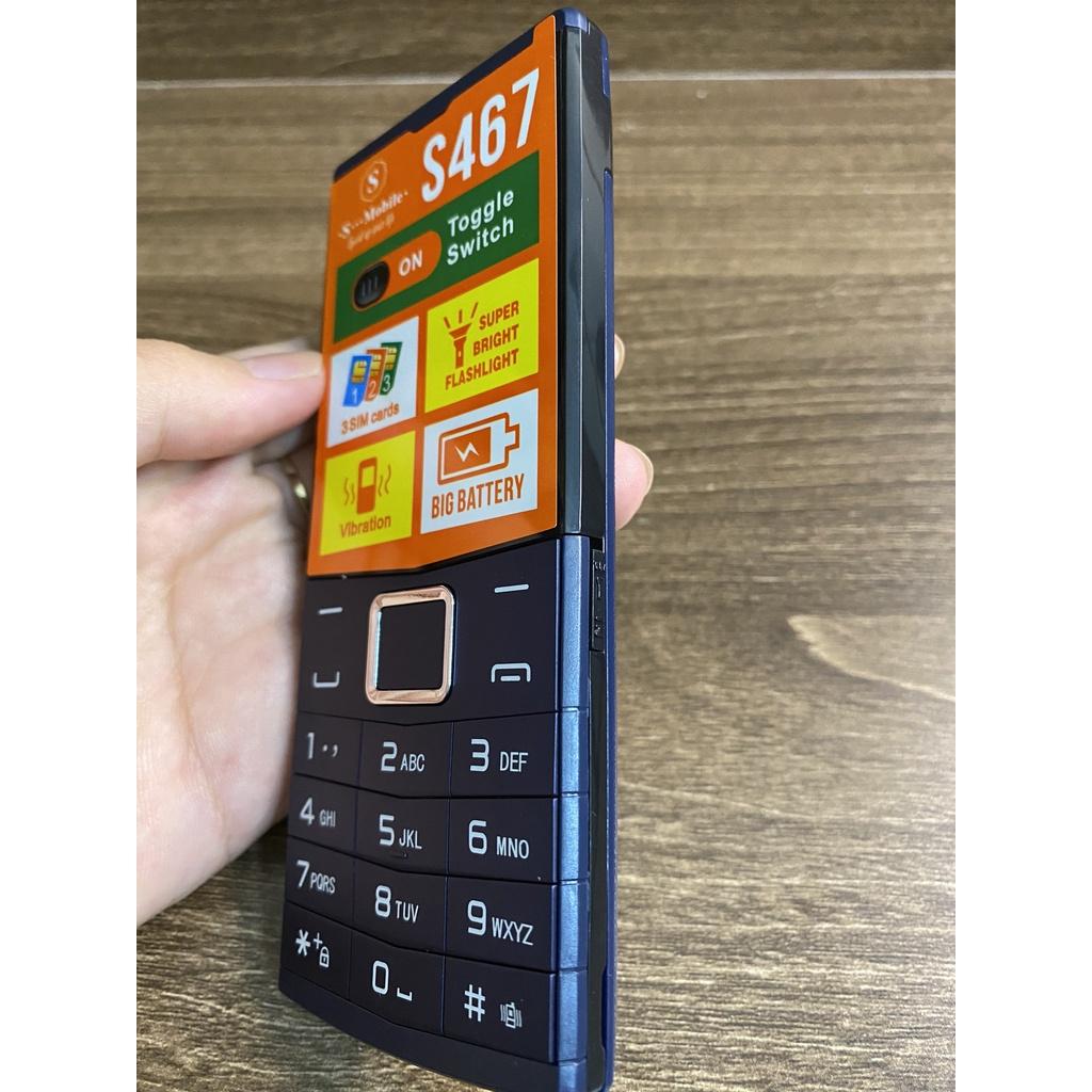 Điện Thoại SMobile S467 - 3 Sim 3 Sóng - Màn Hình Lớn - Pin Khoẻ