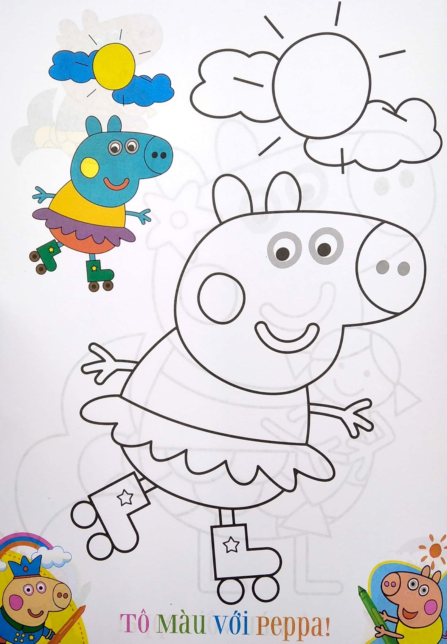 Sách - Tô Màu Peppa Pig - Tập 4 (Tái Bản 2024)