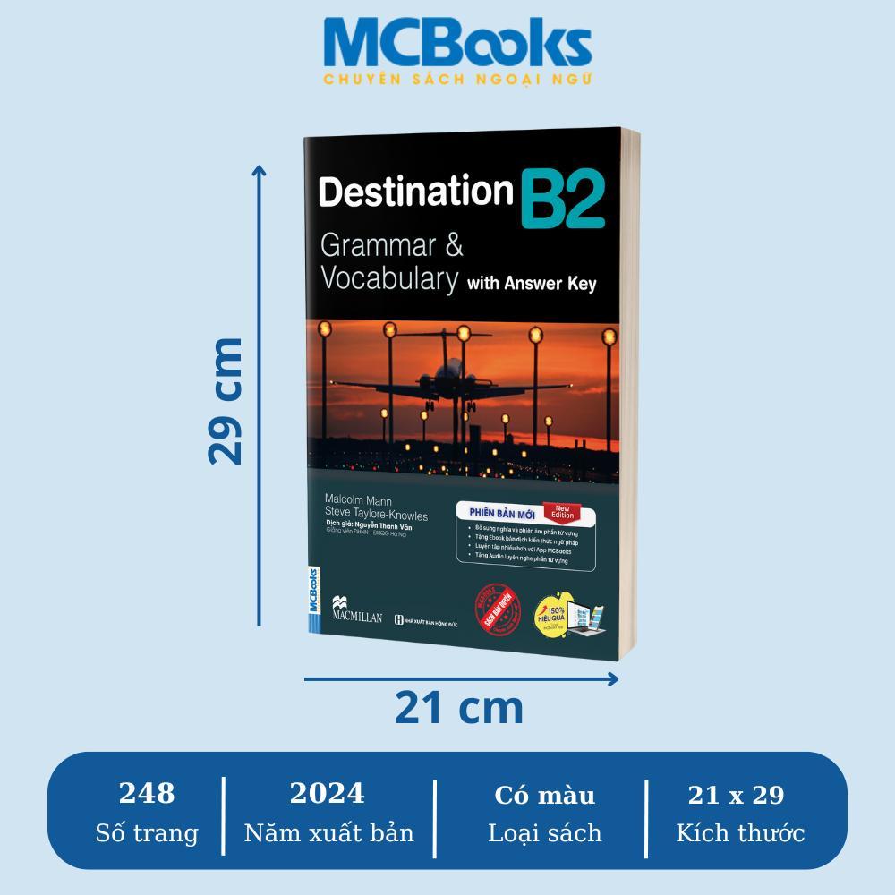 Sách - Destination Grammar &amp; Vocabulary B1, B2, C1 &amp; C2 - Kèm Đáp Án - MCBooks