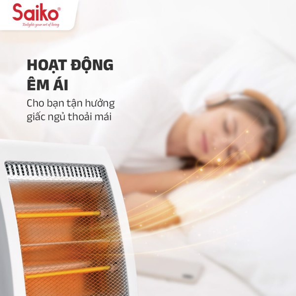 Máy Sưởi Saiko QH-806 2 Bóng 800W Hàng chính hãng