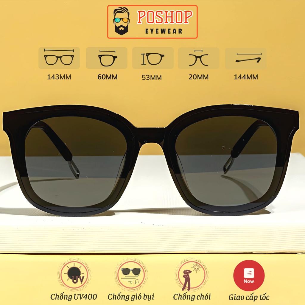 Mắt kính mát nam nữ POSHOP kính râm chống tia cực tím UV400 thiết kế tròn dễ đeo màu sắc thời trang cao cấp V2