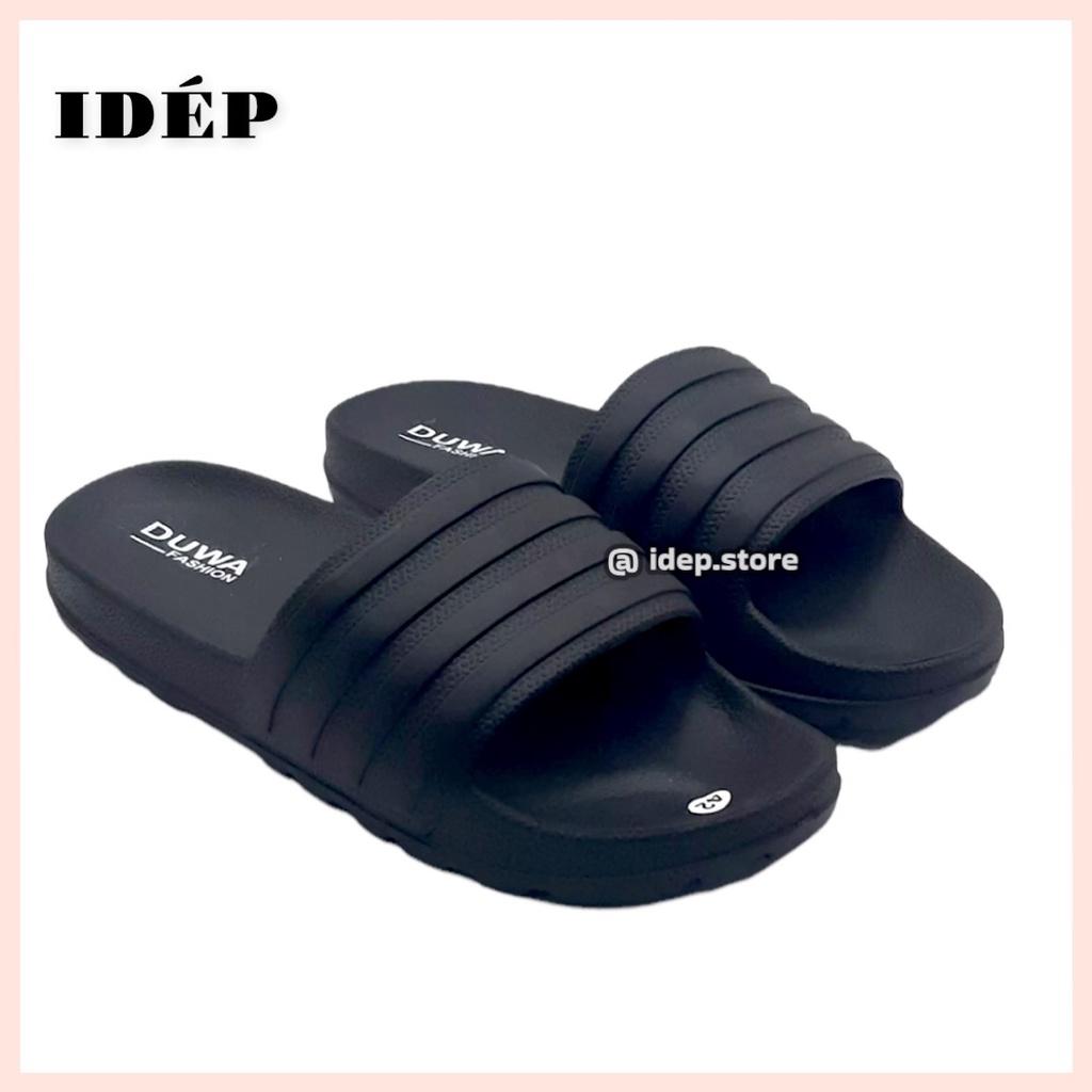 Dép quai ngang nam siêu nhẹ cao cấp 4 sọc đúc nguyên khối iDÉP- DL212