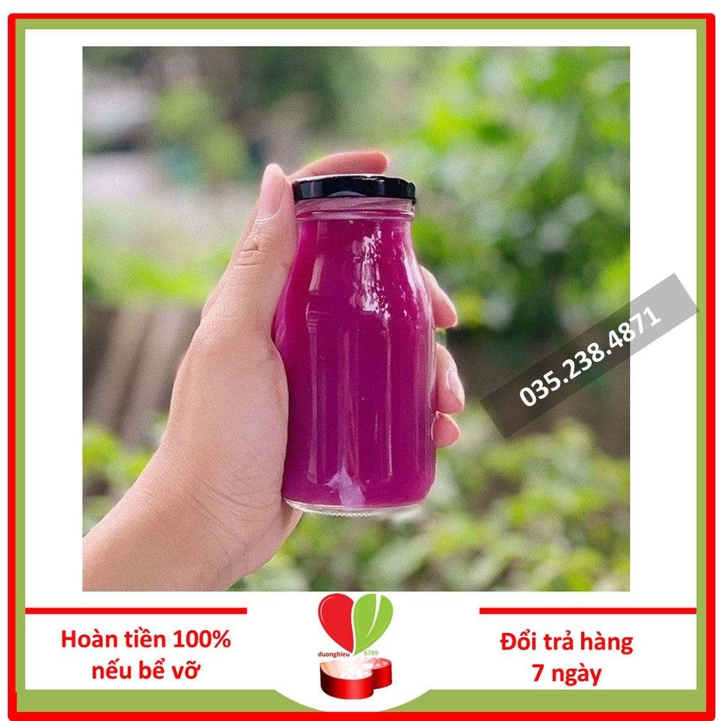 Bình Thủy Tinh, Chai Thủy Tinh Nắp Thiếc 200ml - Duonghieu6789