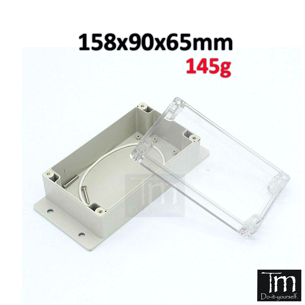 Hộp Nhựa Kỹ Thuật Chống Nước 158*90*65mm Trong Suốt Có Tai