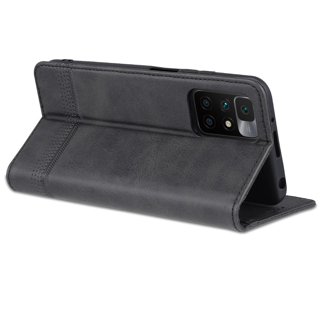 Bao da điện thoại PU nắp lật từ tính có ngăn đựng thẻ cho Xiaomi Redmi 10 9 9A 9C Redmi Note 10S 10 4G 5G Redmi Note 9S / Redmi Note 9 Pro Max