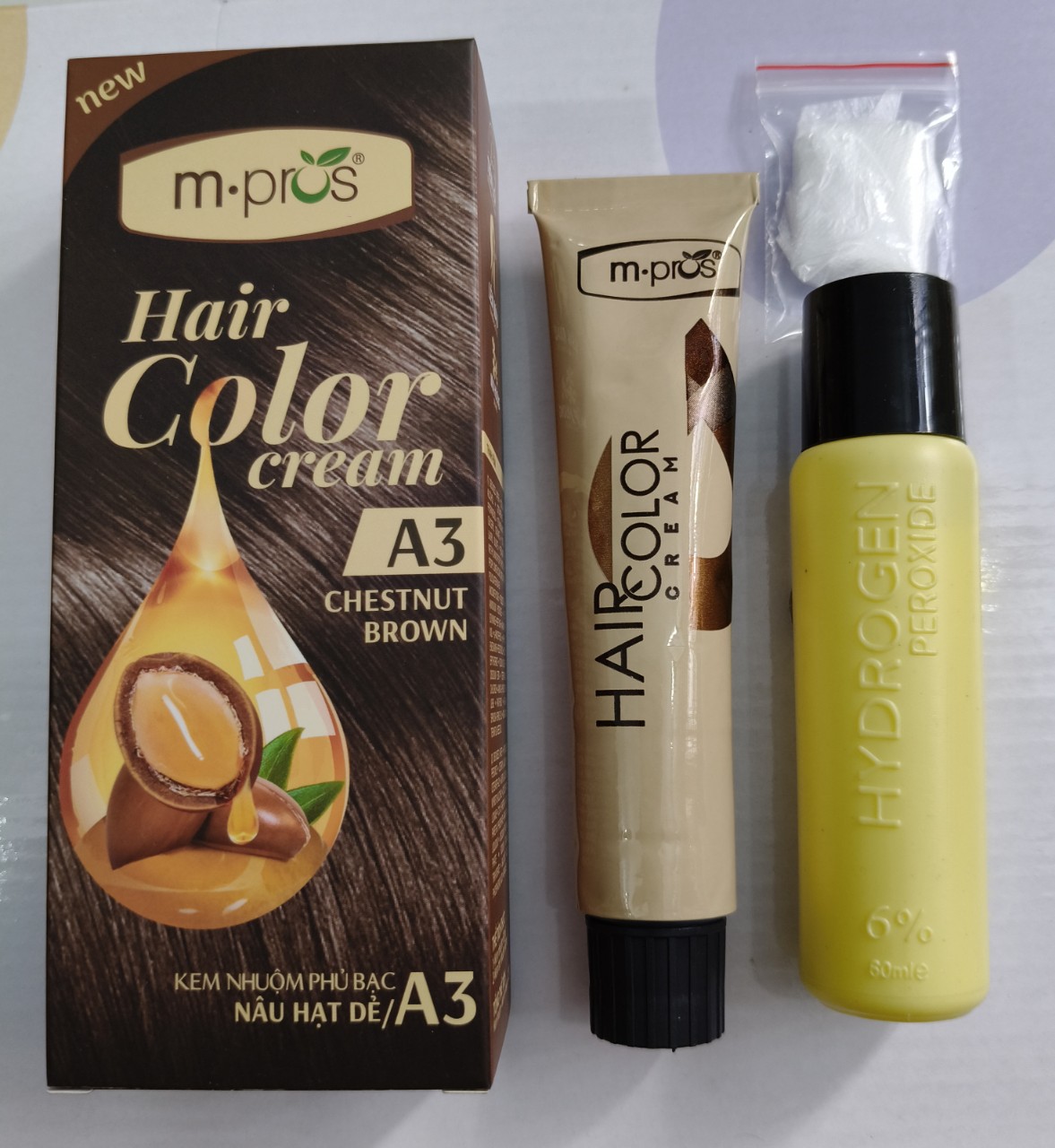 Kem Nhuộm Phủ Bạc M.Pros A4 Coffee Brown - Nâu Cà Phê